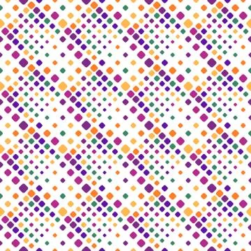 Geometrical seamless diagonal rounded square pattern background Stock Illustration