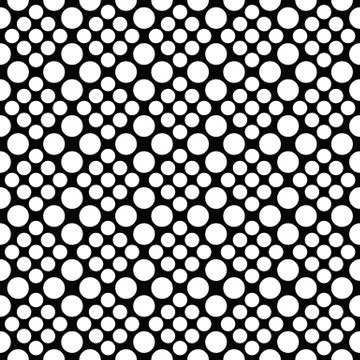 Geometrical seamless dot pattern background - abstract vector graphic Stock Illustration