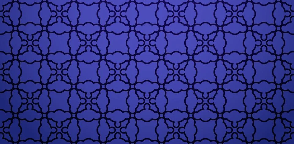 Geometrical seamless pattern dark blue colors Stock Illustration
