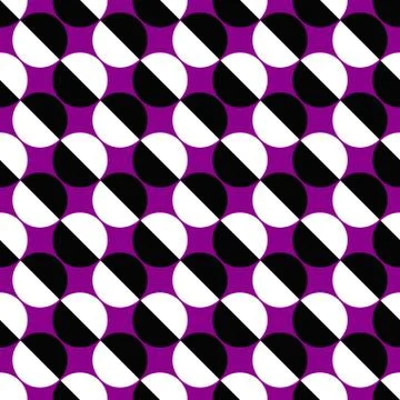 Geometrical seamless pattern - vector circle background Stock Illustration