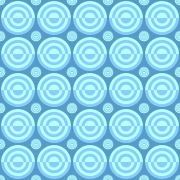 Geometrical seamless pattern - vector circle background Stock Illustration