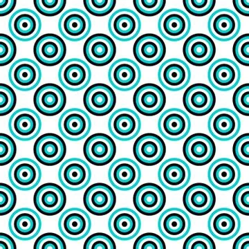 Geometrical seamless pattern - vector circle background Illustrazione stock