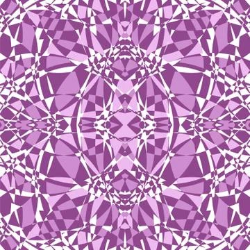 Geometrical seamless repeating pattern in purple and white Stock Illustration