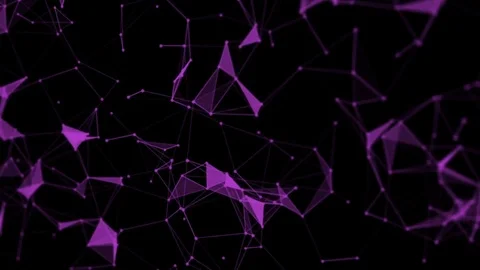 Geometrical shapes moving through space. Animation Video stock 75491592