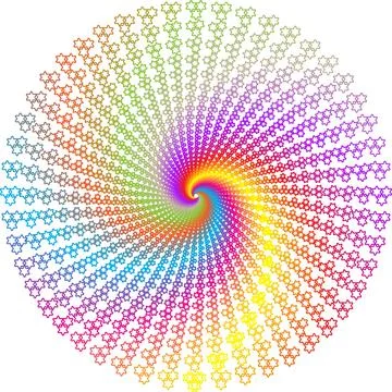 A geometrical spiral pattern Illustrazione stock
