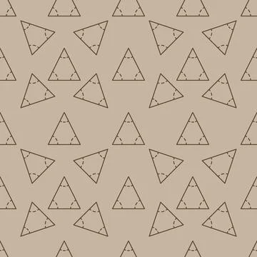 Geometrical Triangle vector linear seamless pattern - Geometry concept back.. Illustrazione stock