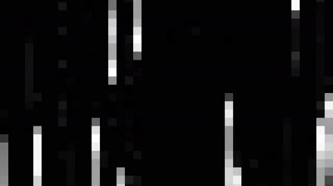 Geometrical White Dots Rectangles on Black Background Flowing For Logo Or Text Stock Footage 65790799