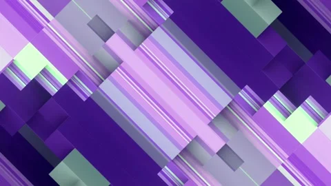 Geometrically symmetrical composition with moving rectangles. 3d rendering 4K Stock Footage 306742924