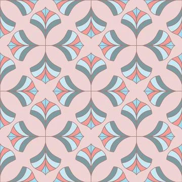 Geometricalpastel seamless pattern print background. Stock Illustration
