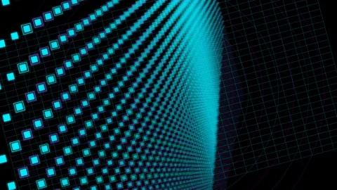 GeometricGrid Stock Footage 345305088