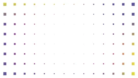Geometry 4k animation with moving gradient rectangles on the white background Stock Footage 130849733
