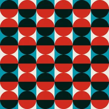 Geometry abstract pattern swiss style. Modern vector graphic artwork simple Stock Illustration