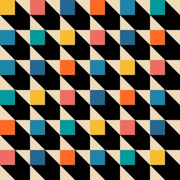 Geometry abstract pattern swiss style. Modern vector graphic artwork simple Stock Illustration