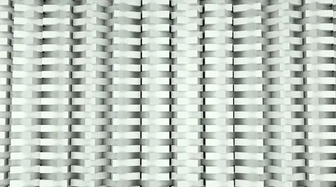 Geometry abstraction - rows of rectangles objects - many geometrical shapes, 3d Stock Illustration