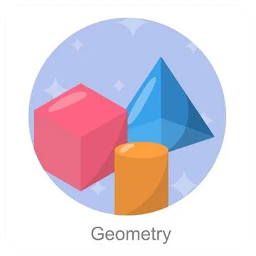 Geometry and math icon concept Stock Illustration