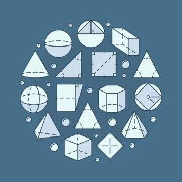 Geometry and mathematics illustration Stock Illustration