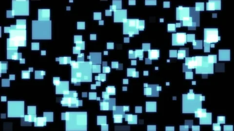 Geometry Background Video, Blue Square Motion Background Loop Stock Footage 232386813