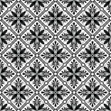 Geometry black flower pattern translucent background vector file. Illustrazione stock