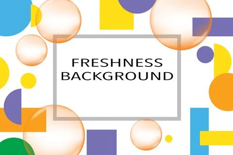 Geometry with bubble shapes  background Stock Illustration