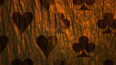 Geometry card play pattern moving horizontal on bronze Stock Footage 47922260