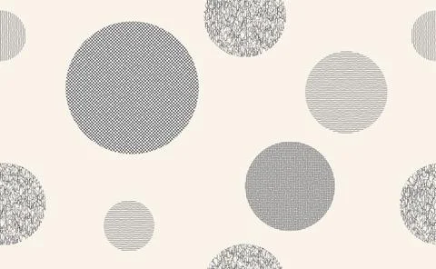 Geometry circle fabric lines seamless pattern background Stock Illustration