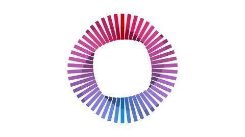 Geometry circle loop on white background Stock Footage 342311262