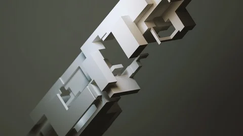 Geometry combination and subtraction. Stock Footage 123017263