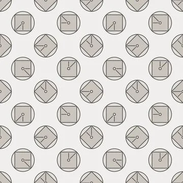 Geometry concept colored seamless pattern. Vector Science modern background.. Stockillustratie
