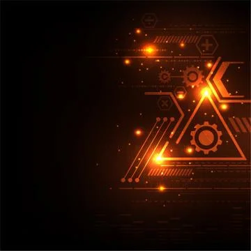 Geometry in the concept of technology. Stock Illustration