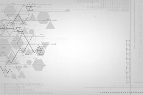 Geometry in the concept of technology. Stock Illustration
