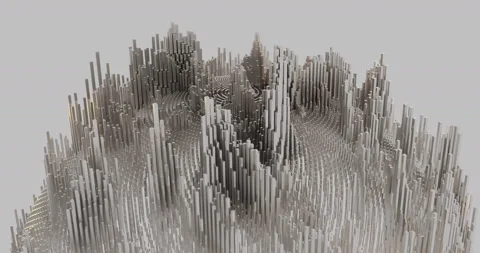 GEOMETRY CUBE ANIMATION ON SPHERE (3D RENDERRING) 動画素材 171687090