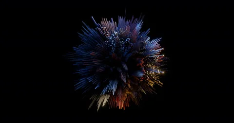 GEOMETRY CUBE ANIMATION ON SPHERE (3D RENDERRING) 動画素材 187743397