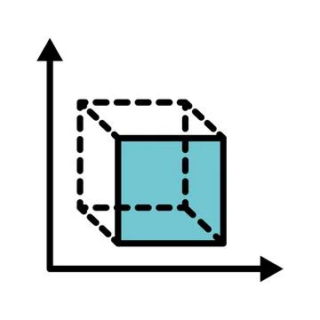 Geometry cube math Stock Illustration