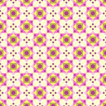 Geometry cute seamless pattern Stock Illustration