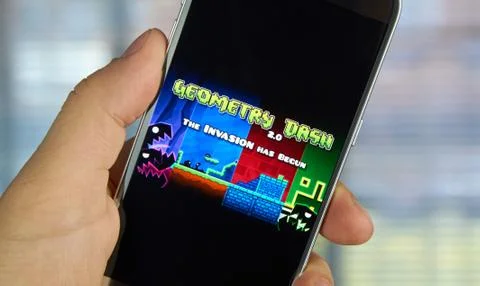Geometry Dash game Stock Photos