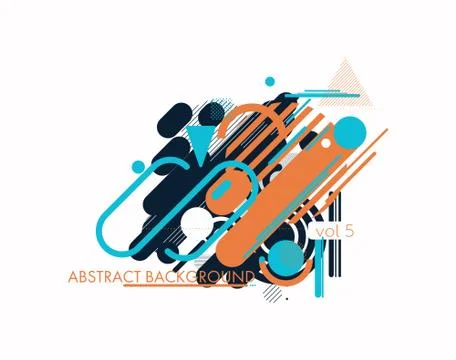 Geometry design elements Stock Illustration