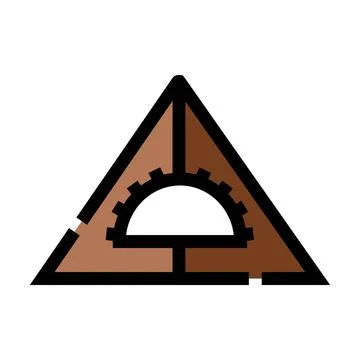 Geometry, education and architectural drafting tool Stock Illustration