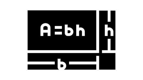 Geometry education science glyph icon animation Stock Footage 326156084