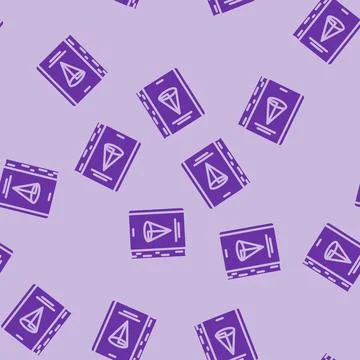 Geometry education science glyph vector seamless pattern Stock Illustration