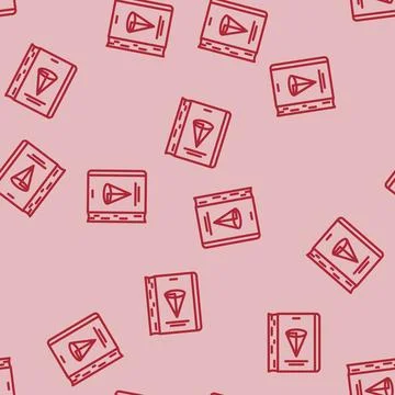 Geometry education science line vector seamless pattern Stock Illustration