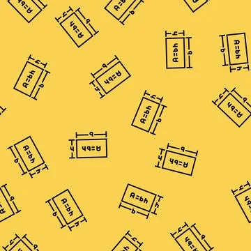 Geometry education science vector seamless pattern Stock Illustration