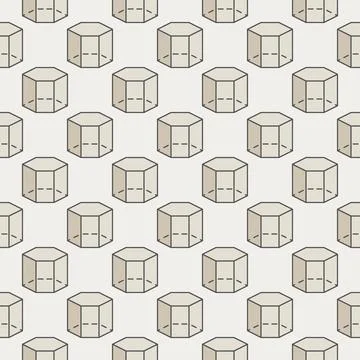 Geometry Education vector colored seamless pattern with Geometrical Figure .. Stock Illustration