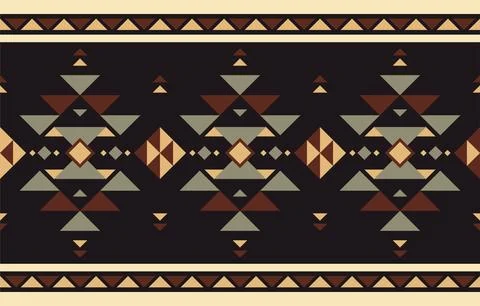 Geometry ethnic pattern. american indigenous pattern. American design for i.. Stockillustratie