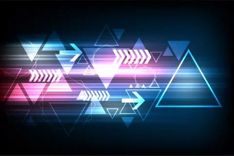 Geometry in the form of technology. Stock Illustration