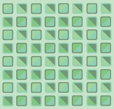 Geometry green pastel background Stock Illustration