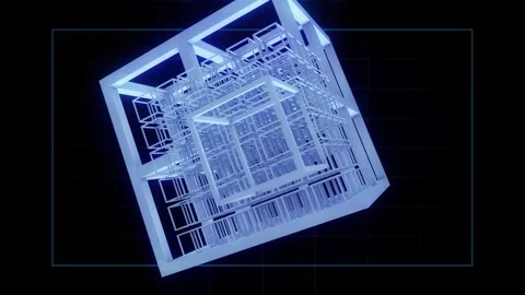 Geometry Grid 10 Video stock 293916840