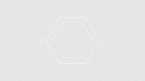 Geometry hexagon HUD data text UI 2GFX Appear and disappear.PNG Alpha Video stock 292112565