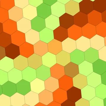 A Geometry hexagon wall texture background multicolor honeycomb pattern wallpape Stock Illustration