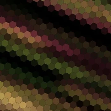A Geometry hexagon wall texture background multicolor honeycomb pattern wallpape Stock Illustration