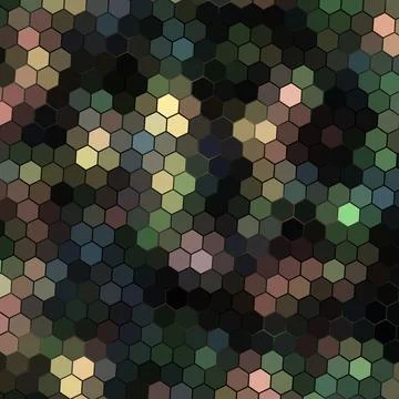 A Geometry hexagon wall texture background multicolor honeycomb pattern Illustrazione stock